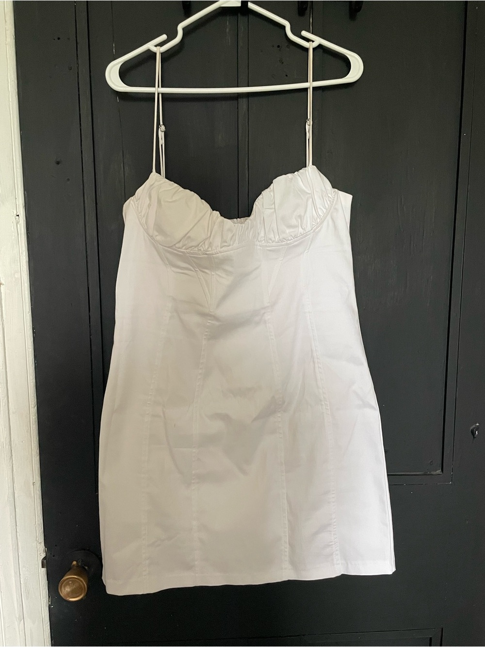 Zara White Bustier Mini Dress